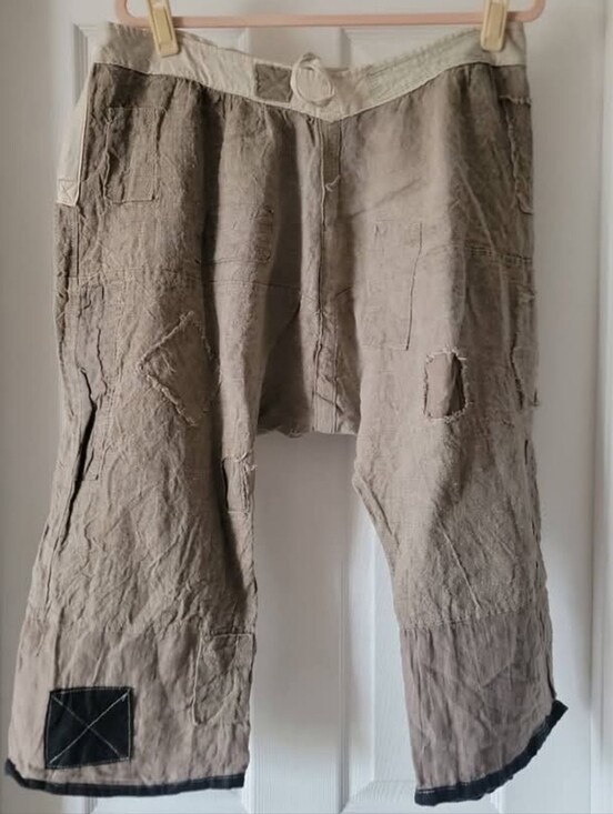 Magnolia Pearl Pants - Magnolia Pearl Linen Patchwork Pants